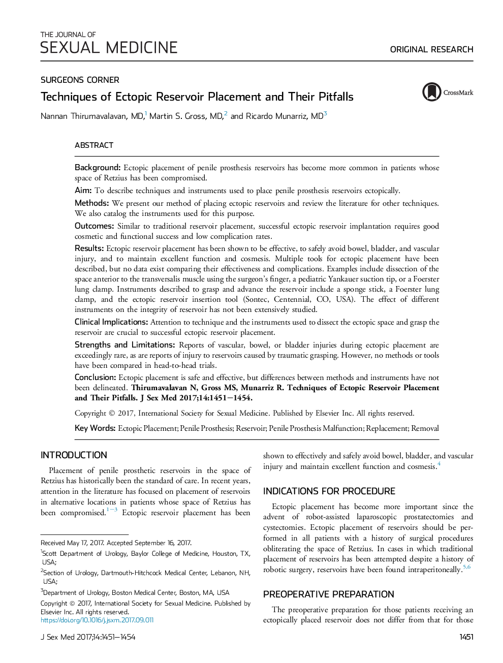 Techniques of Ectopic Reservoir Placement and Their Pitfalls