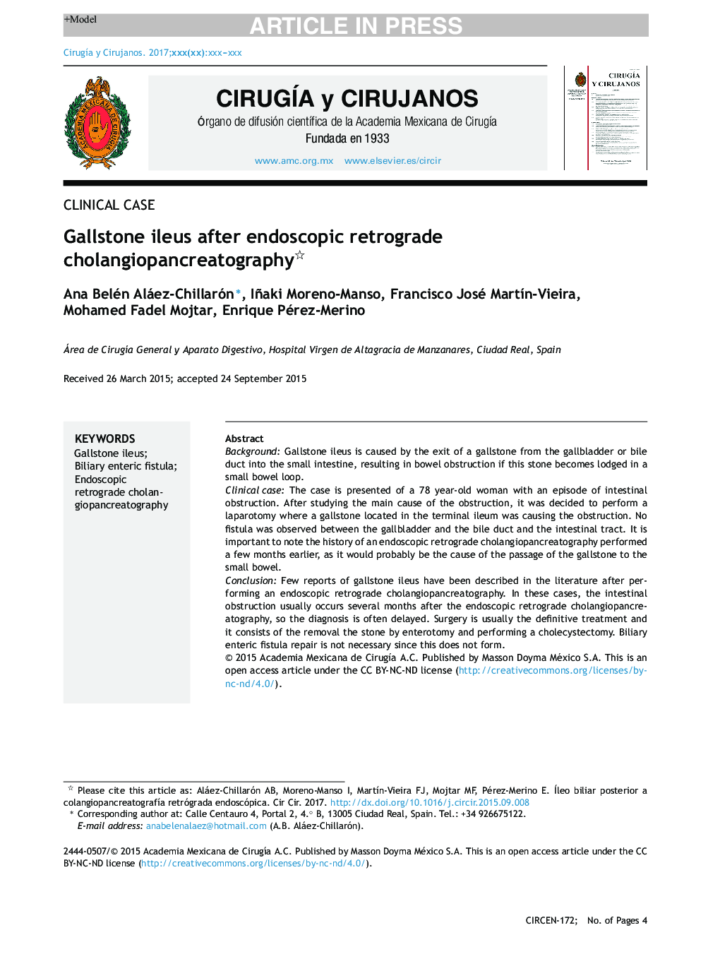 Gallstone ileus after endoscopic retrograde cholangiopancreatography