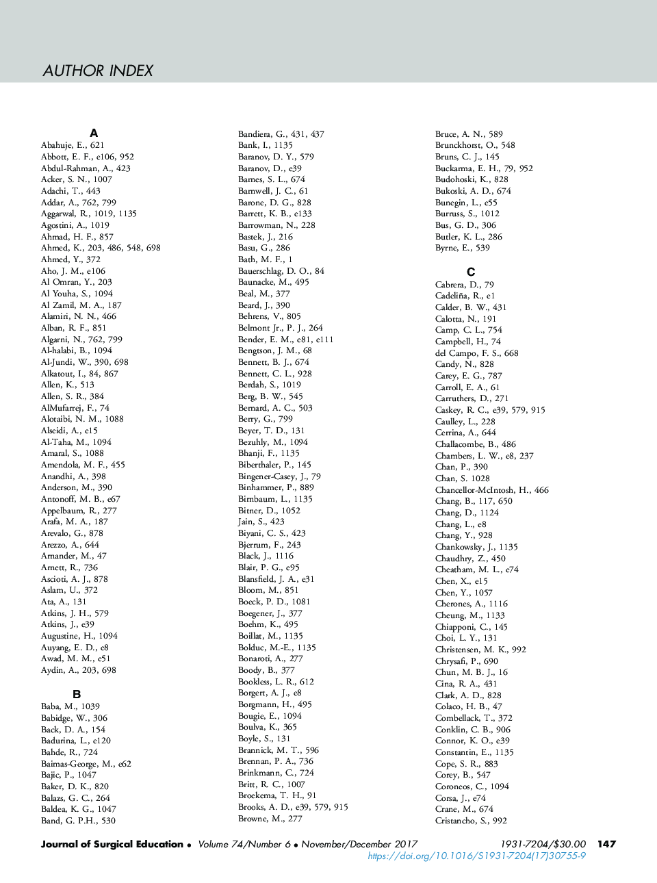 Author Index