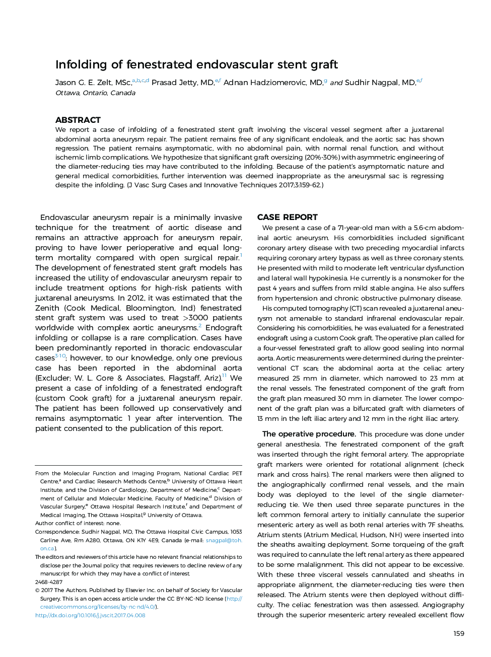 Infolding of fenestrated endovascular stent graft