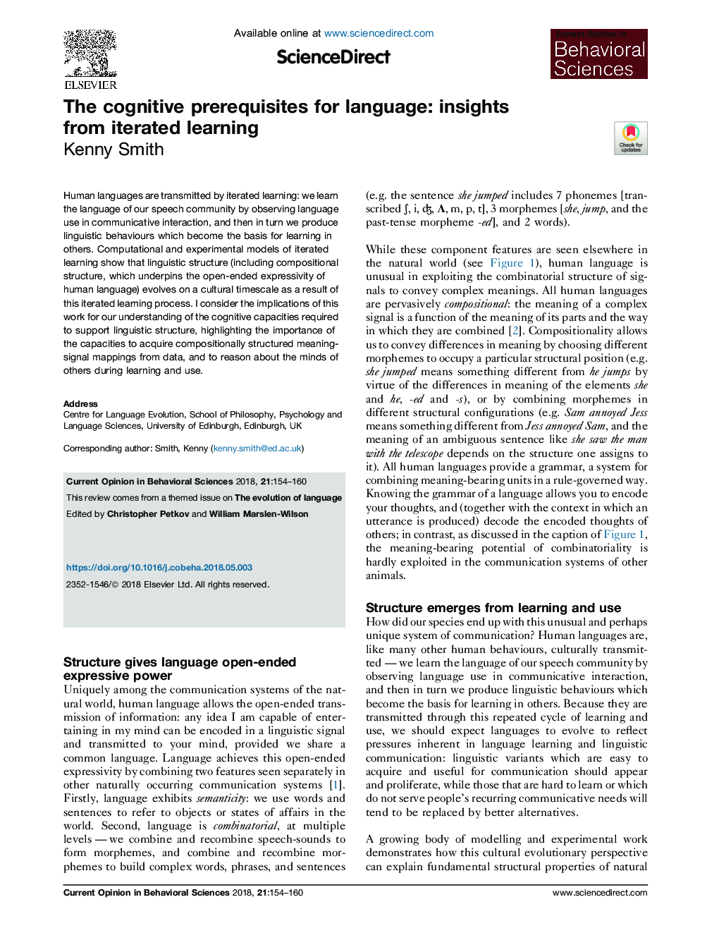 The cognitive prerequisites for language: insights from iterated learning