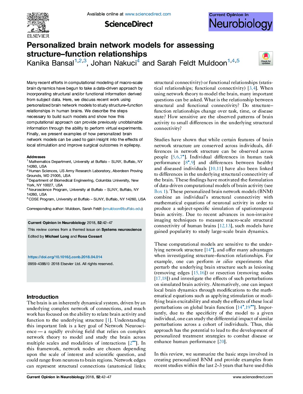 Personalized brain network models for assessing structure-function relationships