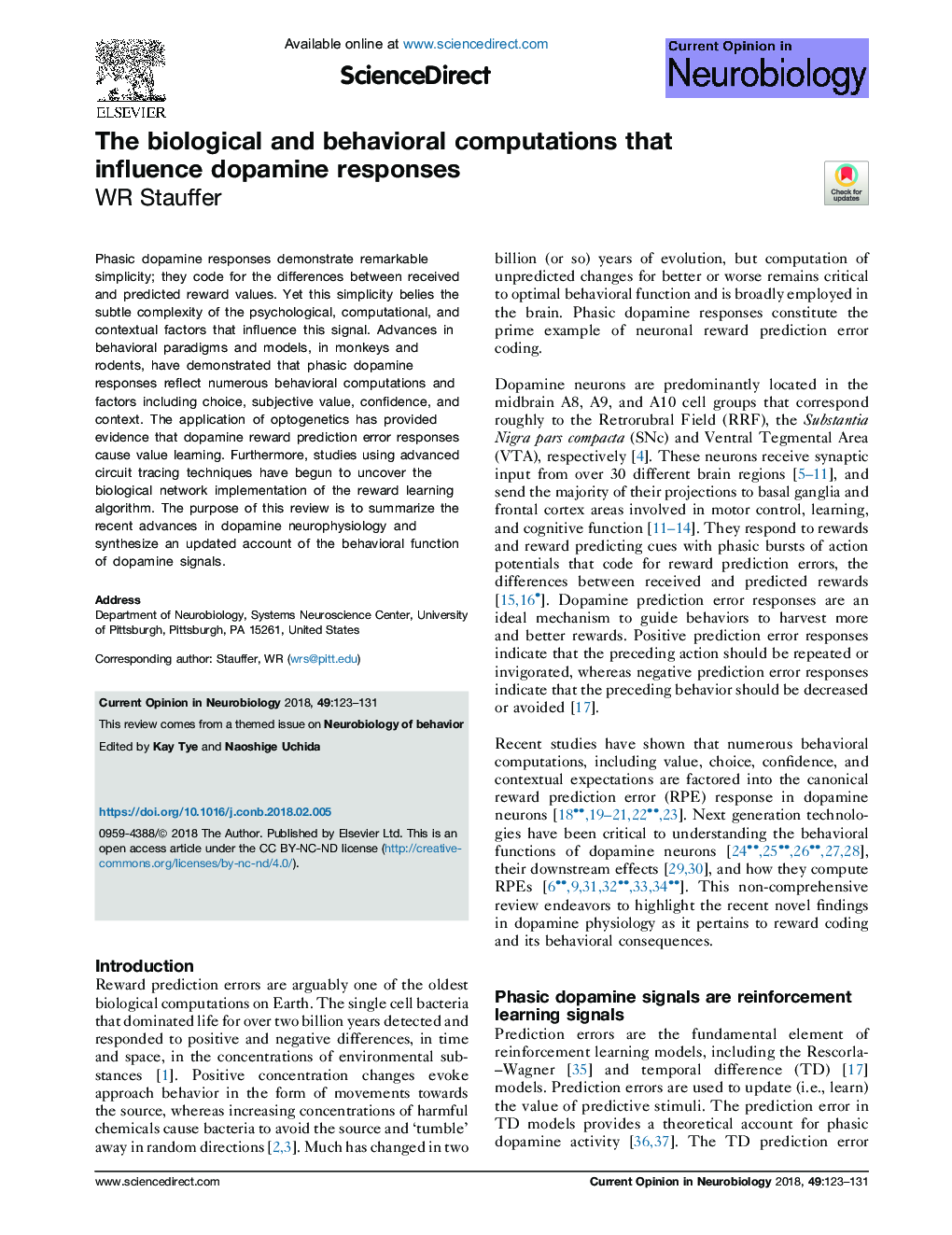 The biological and behavioral computations that influence dopamine responses