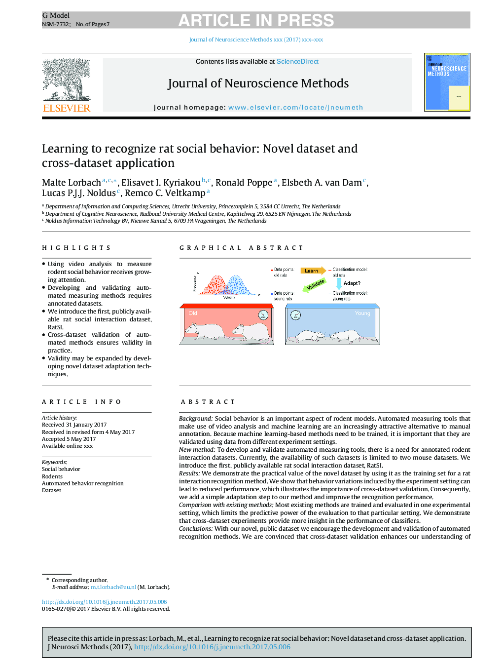 Learning to recognize rat social behavior: Novel dataset and cross-dataset application