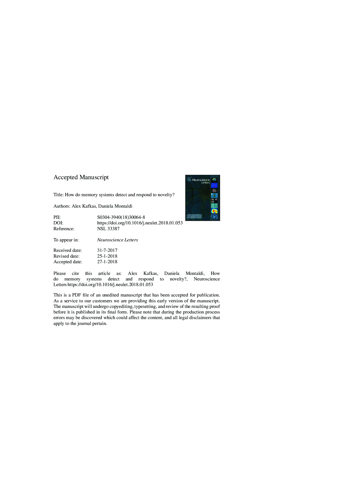 How do memory systems detect and respond to novelty?