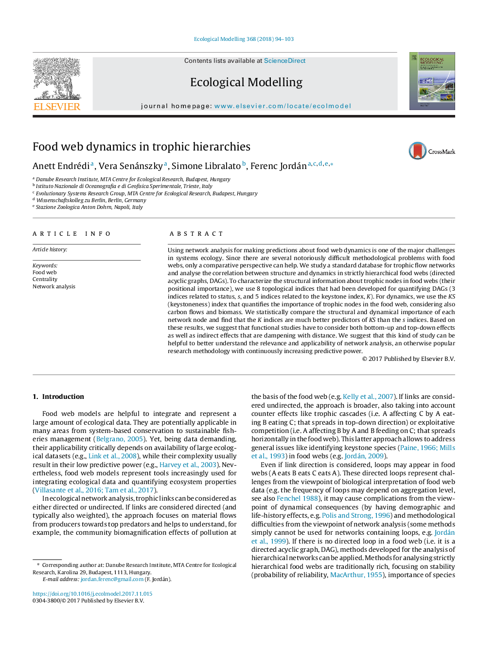 Food web dynamics in trophic hierarchies