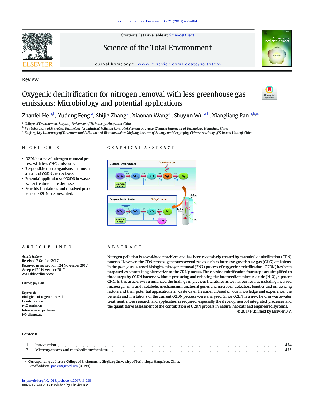 Oxygenic denitrification for nitrogen removal with less greenhouse gas emissions: Microbiology and potential applications