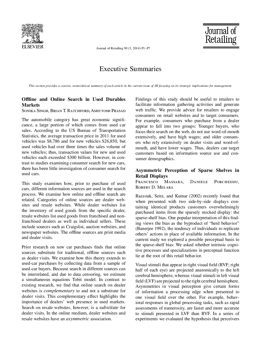 Executive Summaries