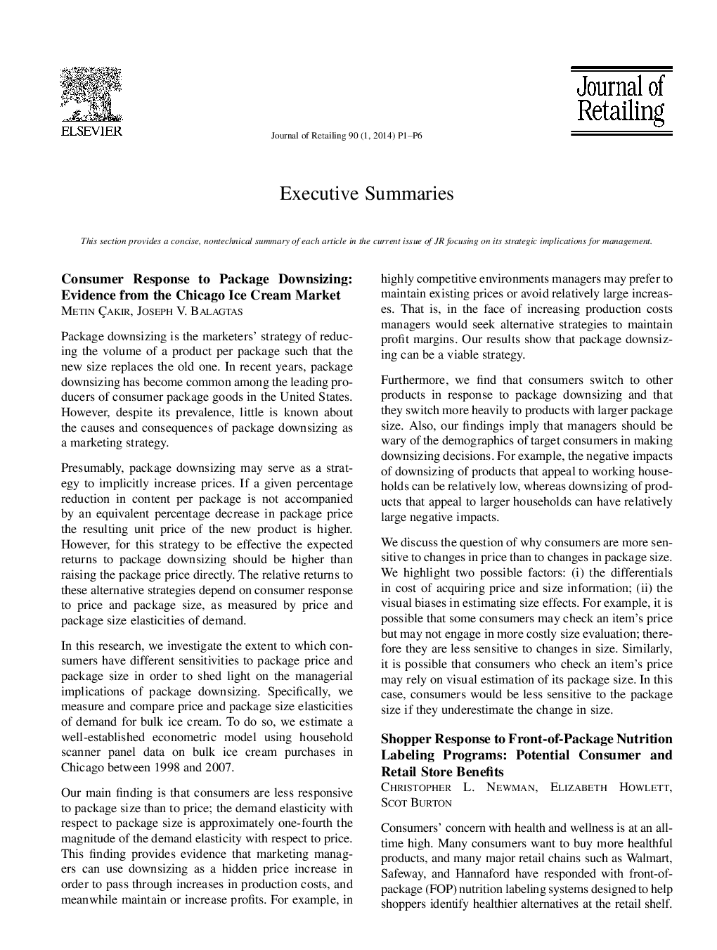 Executive Summaries