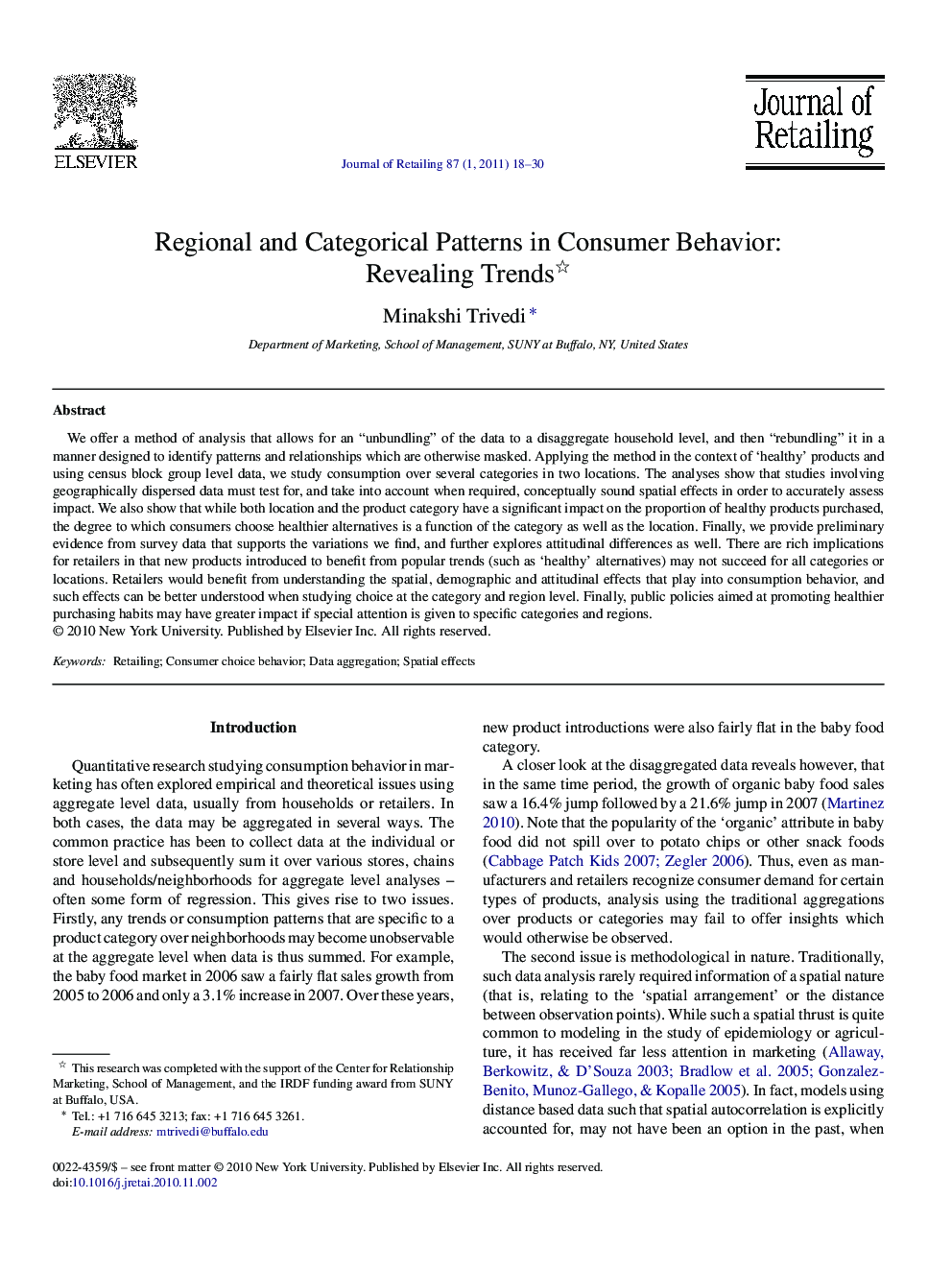 Regional and Categorical Patterns in Consumer Behavior: Revealing Trends 