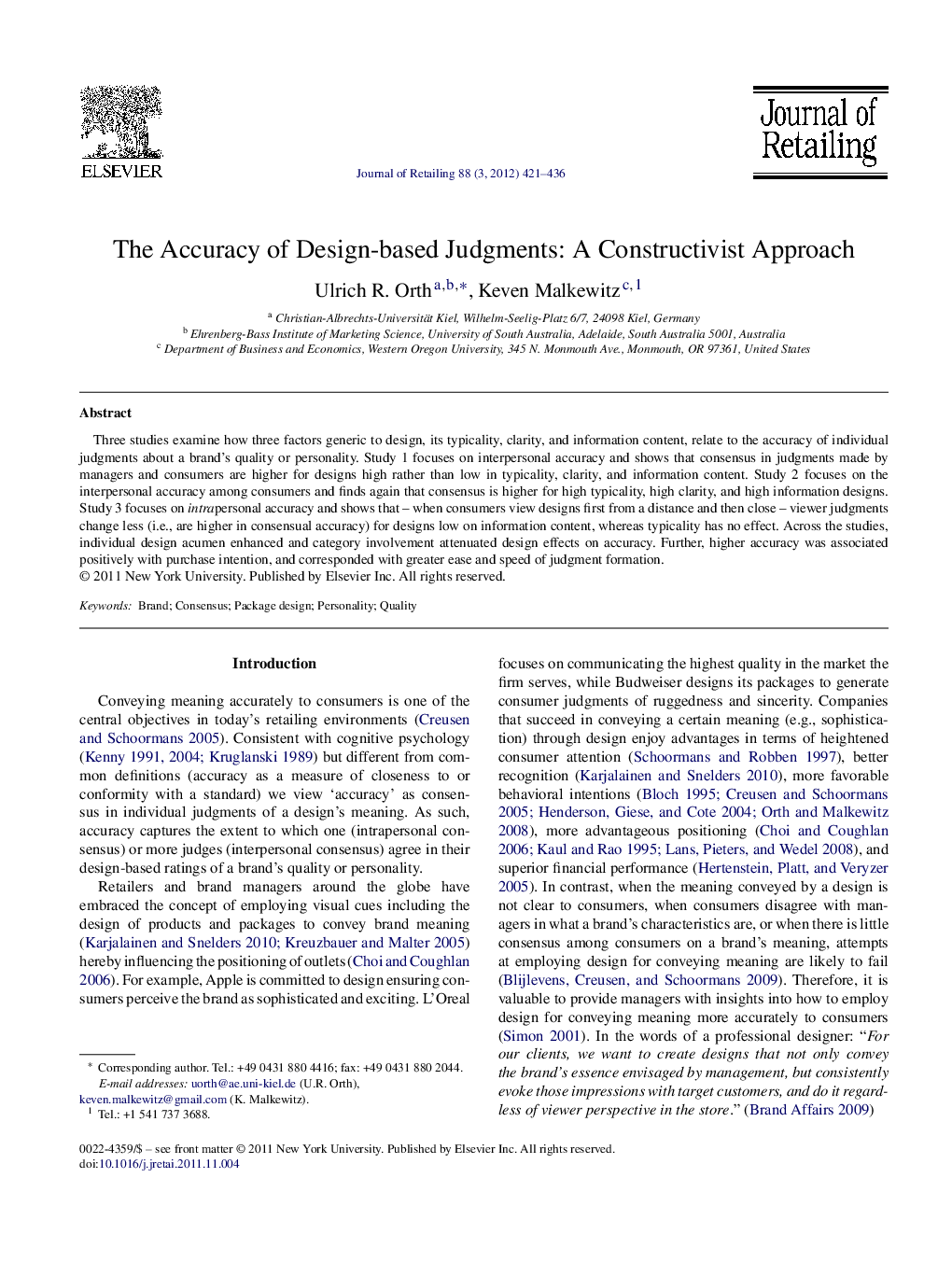 The Accuracy of Design-based Judgments: A Constructivist Approach