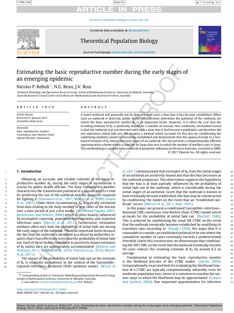 Estimating the basic reproductive number during the early stages of an emerging epidemic