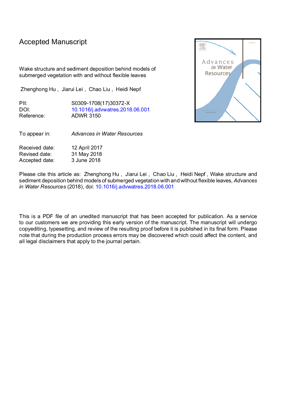 Wake structure and sediment deposition behind models of submerged vegetation with and without flexible leaves