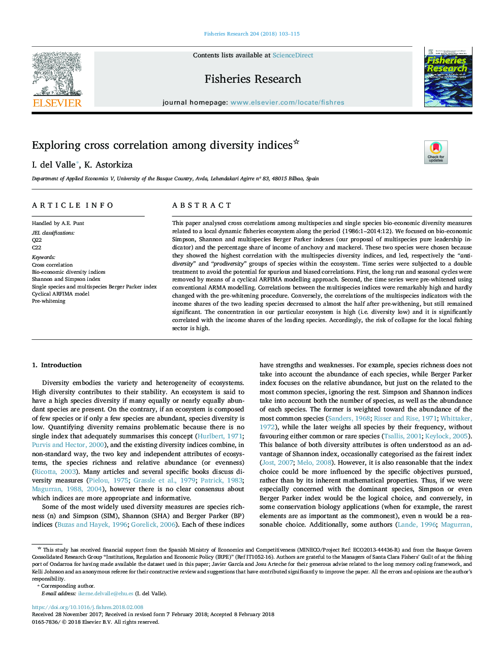 Exploring cross correlation among diversity indices