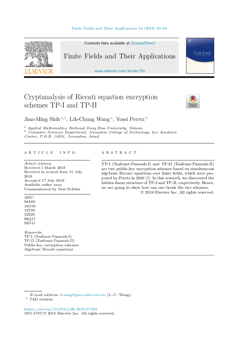 Cryptanalysis of Riccati equation encryption schemes TP-I and TP-II