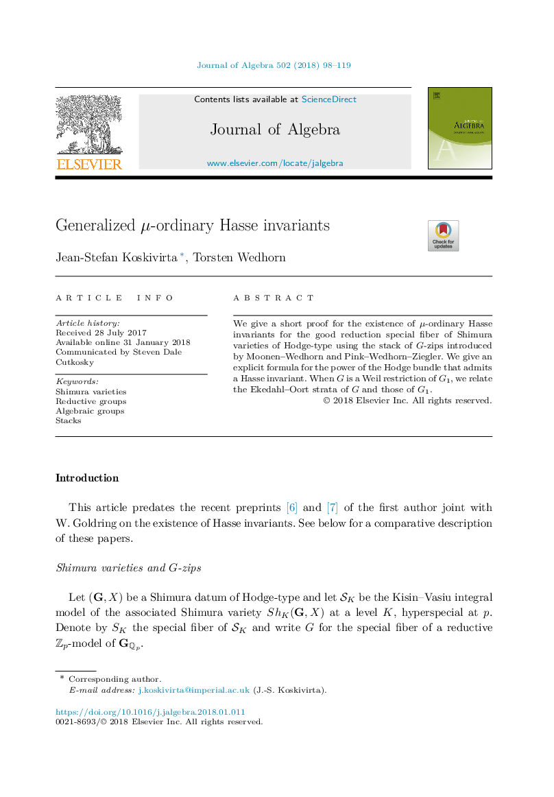 Generalized Î¼-ordinary Hasse invariants