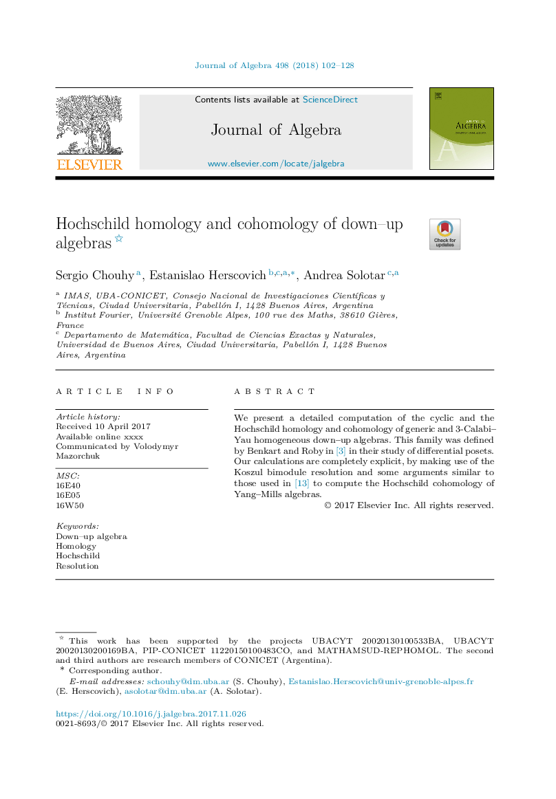 Hochschild homology and cohomology of down-up algebras