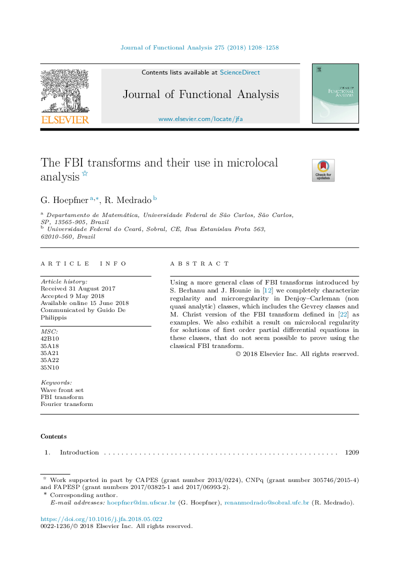 The FBI transforms and their use in microlocal analysis