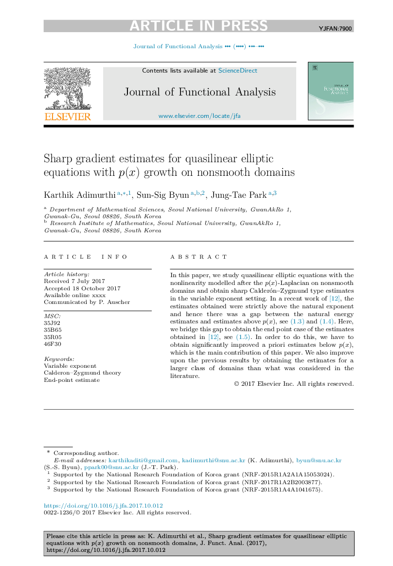 Sharp gradient estimates for quasilinear elliptic equations with p(x) growth on nonsmooth domains