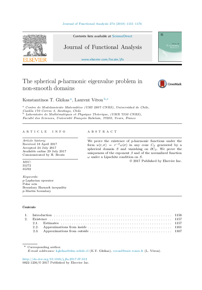 The spherical p-harmonic eigenvalue problem in non-smooth domains