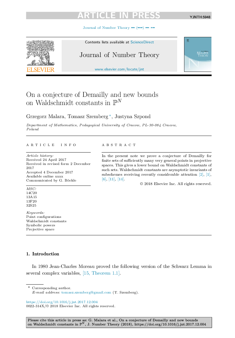 On a conjecture of Demailly and new bounds on Waldschmidt constants in PN