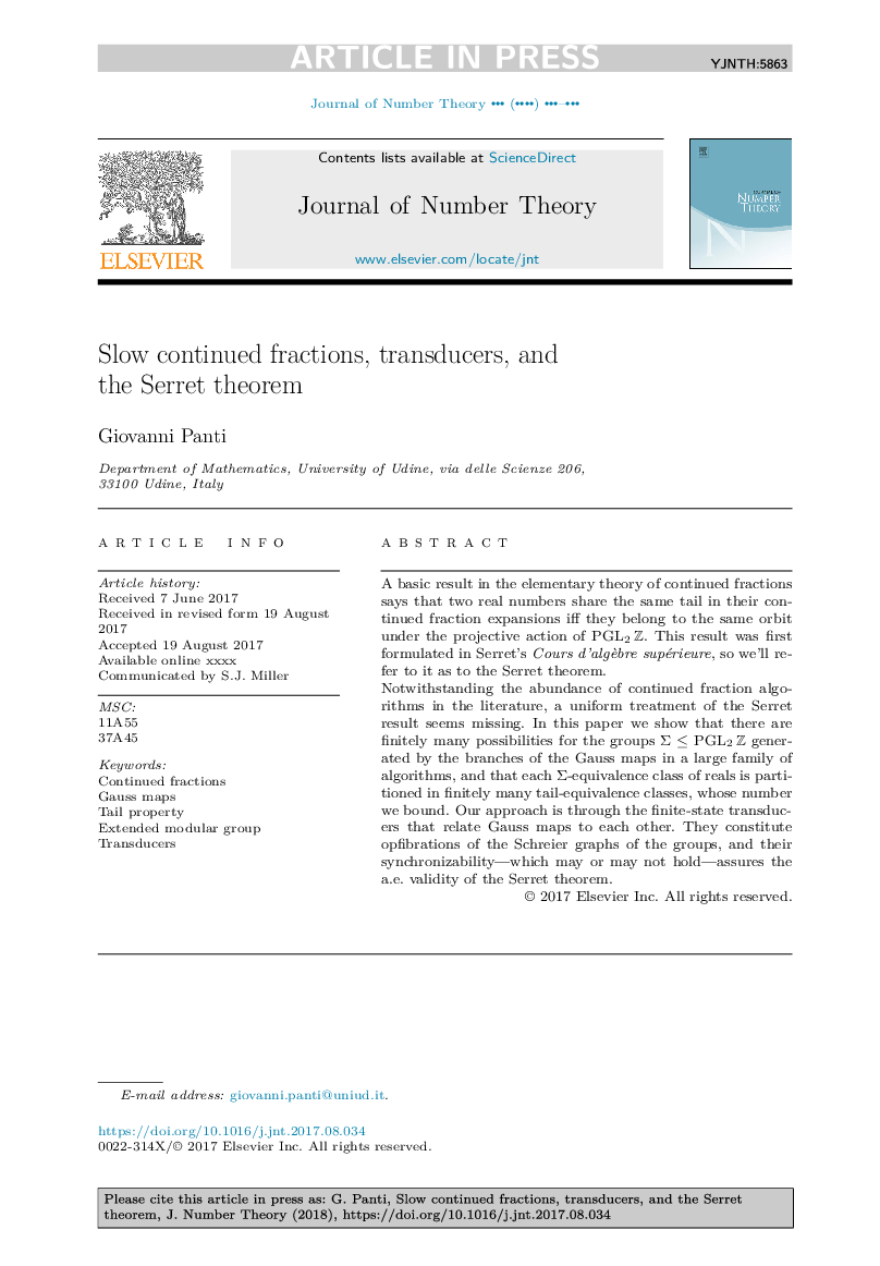 Slow continued fractions, transducers, and the Serret theorem