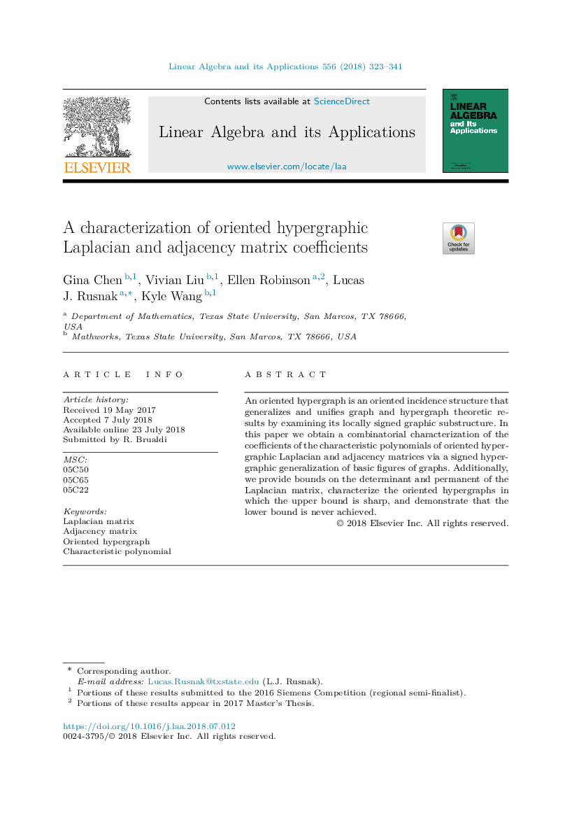 A characterization of oriented hypergraphic Laplacian and adjacency matrix coefficients