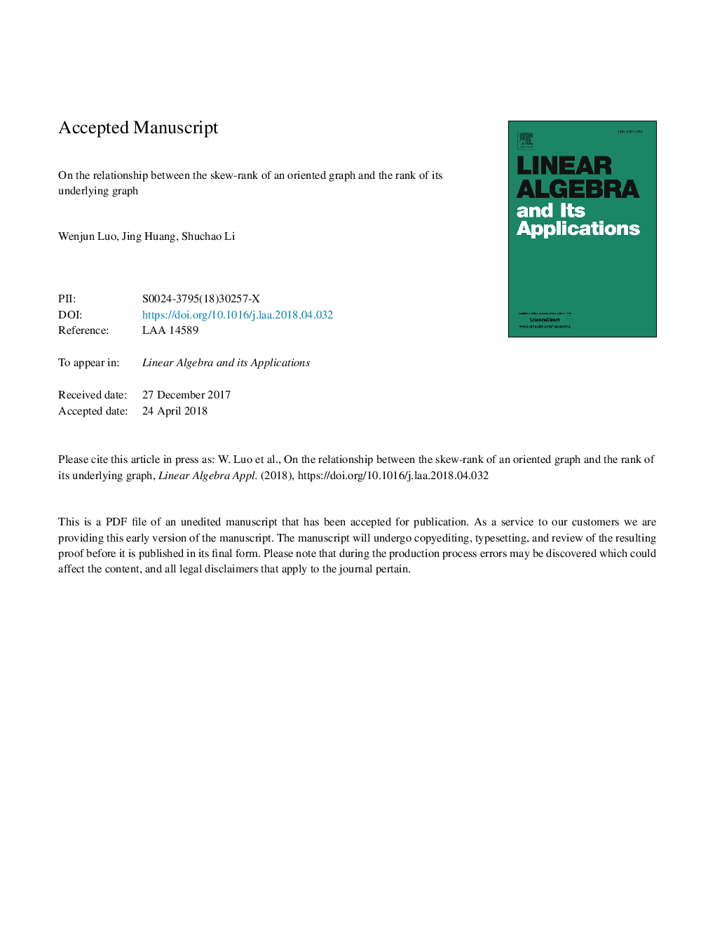 On the relationship between the skew-rank of an oriented graph and the rank of its underlying graph