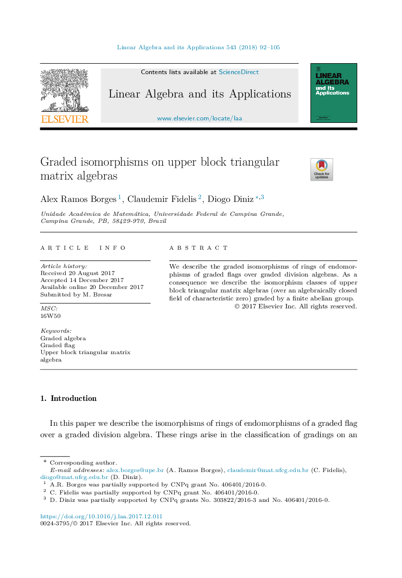 Graded isomorphisms on upper block triangular matrix algebras