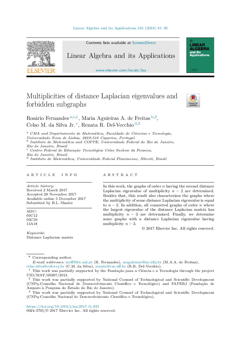 Multiplicities of distance Laplacian eigenvalues and forbidden subgraphs