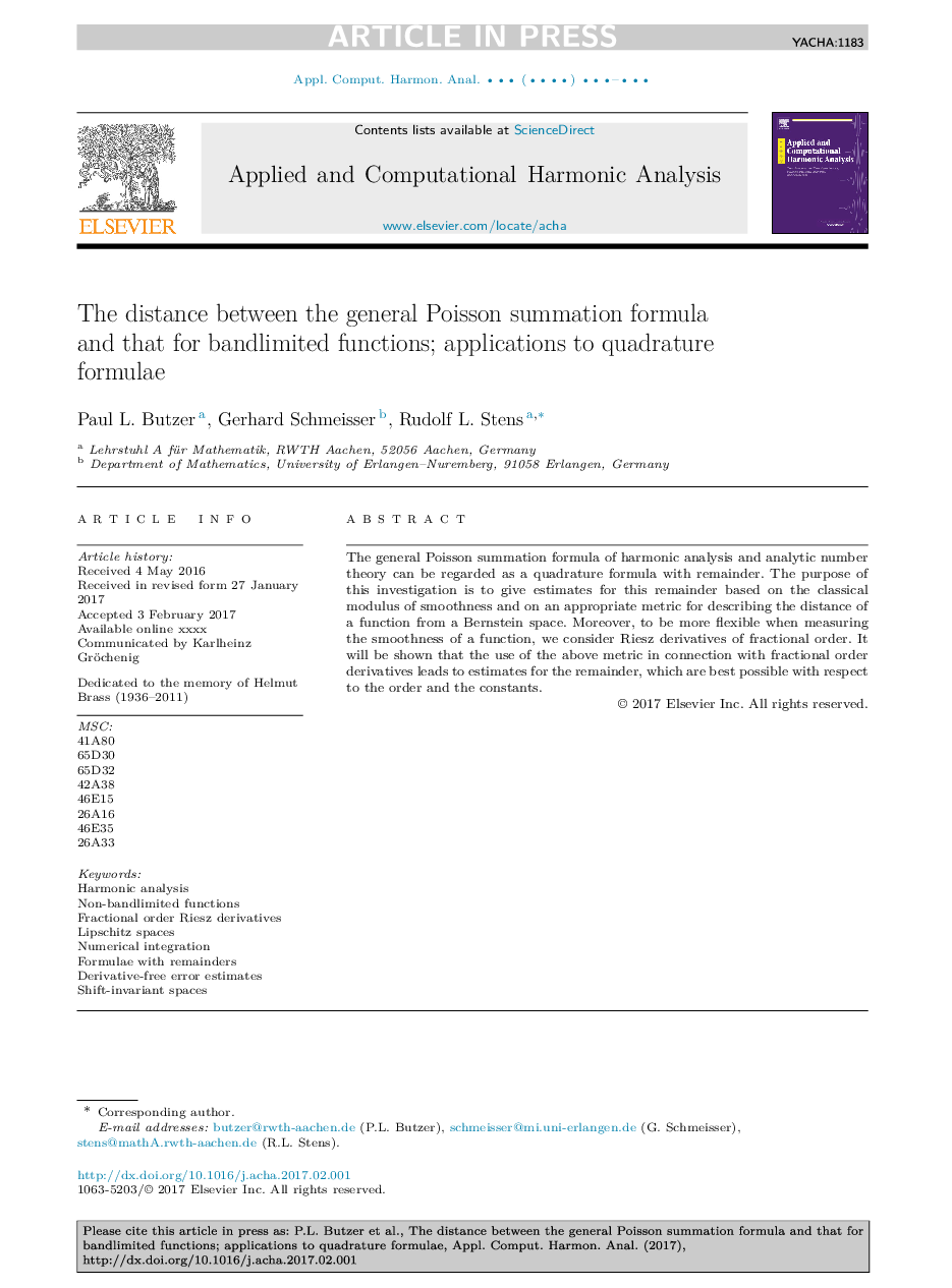 The distance between the general Poisson summation formula and that for bandlimited functions; applications to quadrature formulae