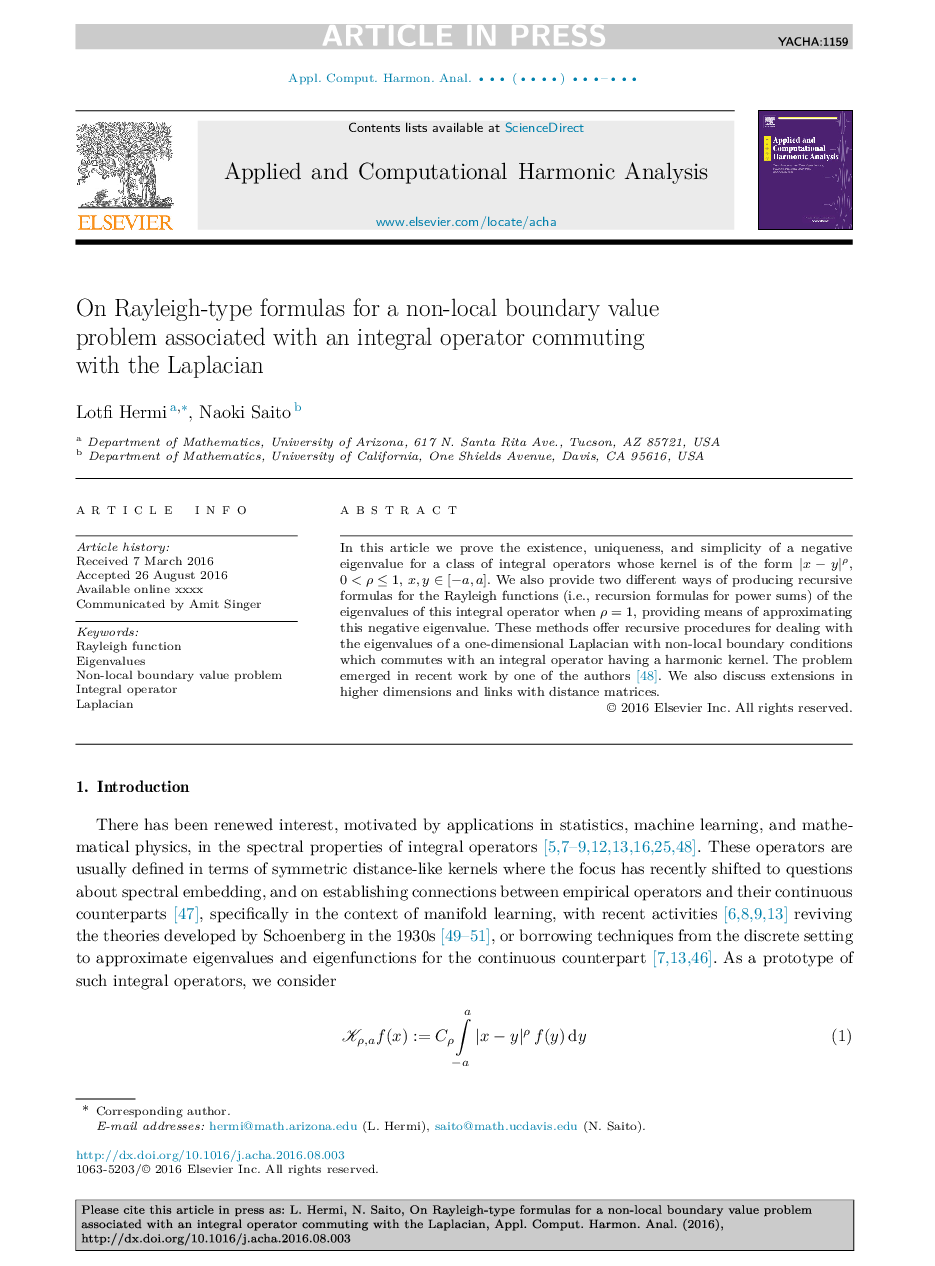 On Rayleigh-type formulas for a non-local boundary value problem associated with an integral operator commuting with the Laplacian