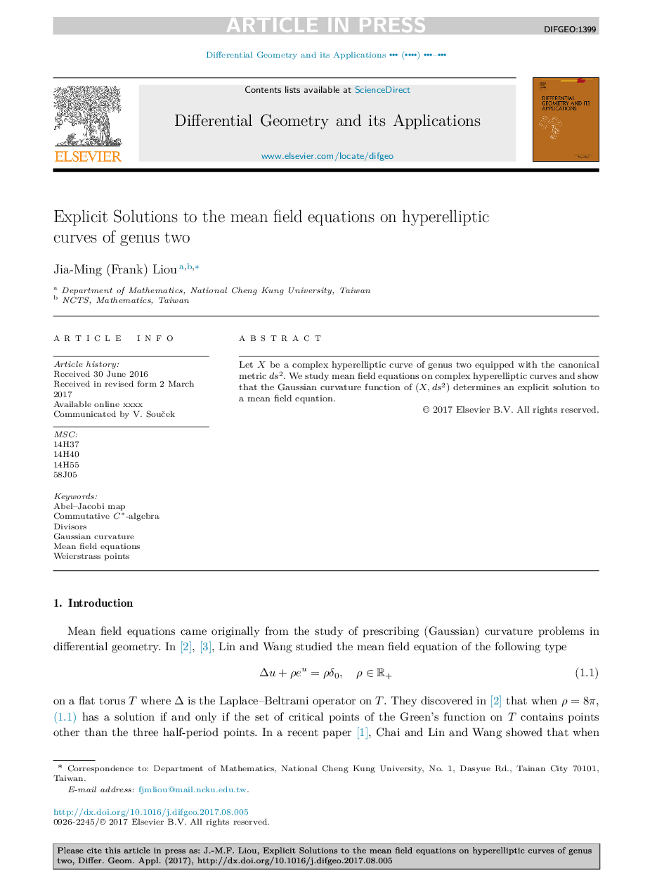 Explicit Solutions to the mean field equations on hyperelliptic curves of genus two