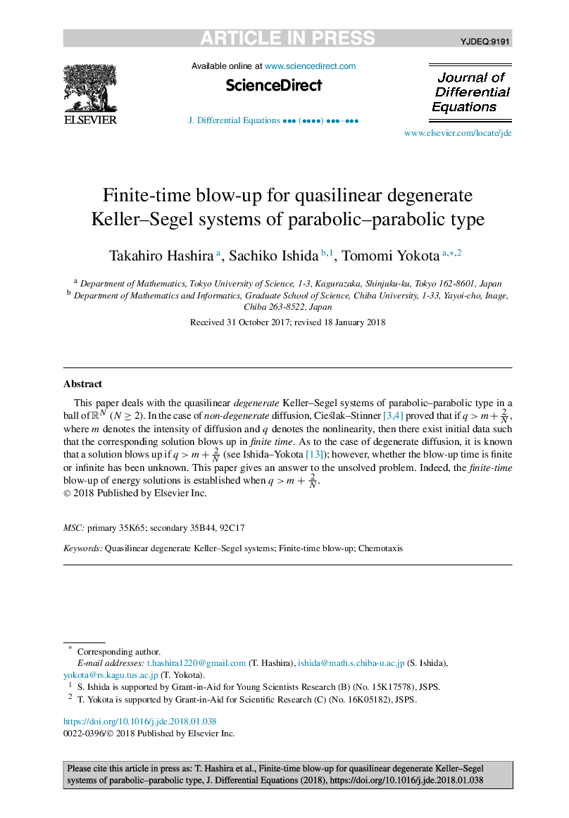 Finite-time blow-up for quasilinear degenerate Keller-Segel systems of parabolic-parabolic type