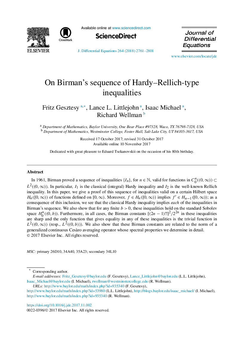 On Birman's sequence of Hardy-Rellich-type inequalities