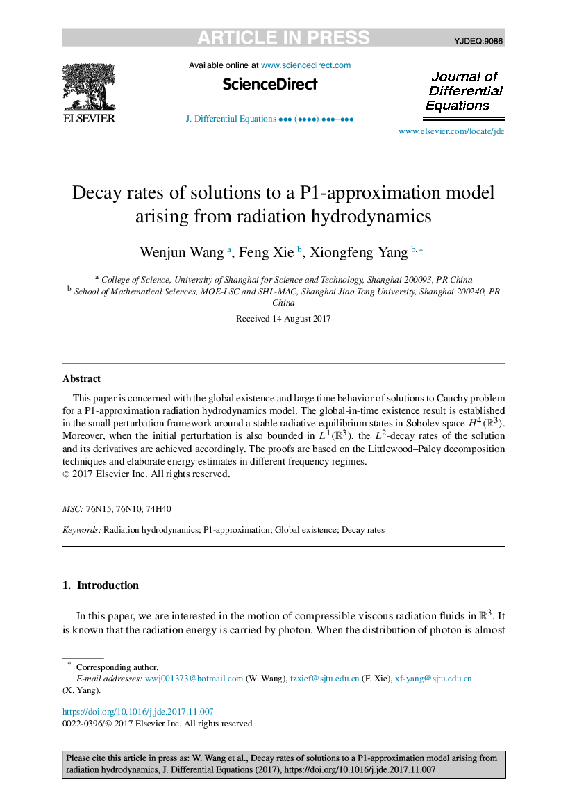 Decay rates of solutions to a P1-approximation model arising from radiation hydrodynamics