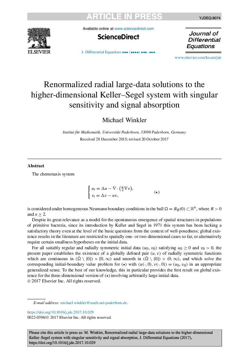 Renormalized radial large-data solutions to the higher-dimensional Keller-Segel system with singular sensitivity and signal absorption