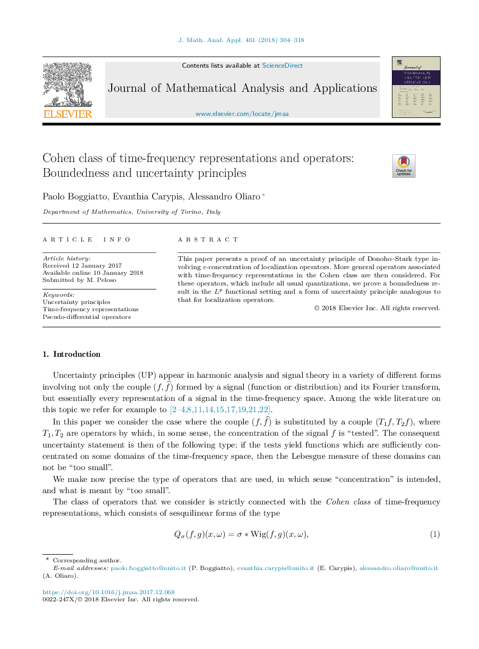 Cohen class of time-frequency representations and operators: Boundedness and uncertainty principles