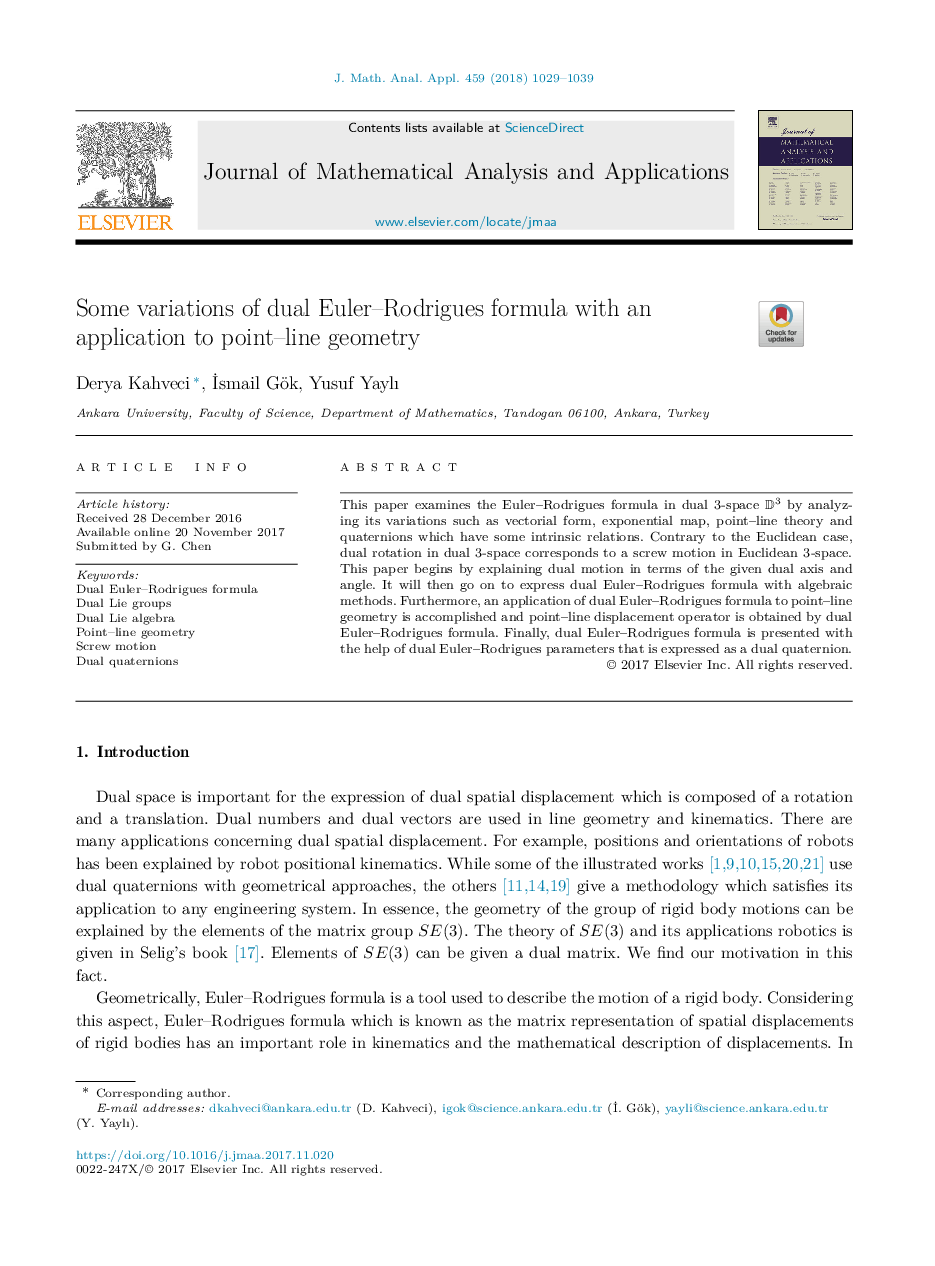 Some variations of dual Euler-Rodrigues formula with an application to point-line geometry