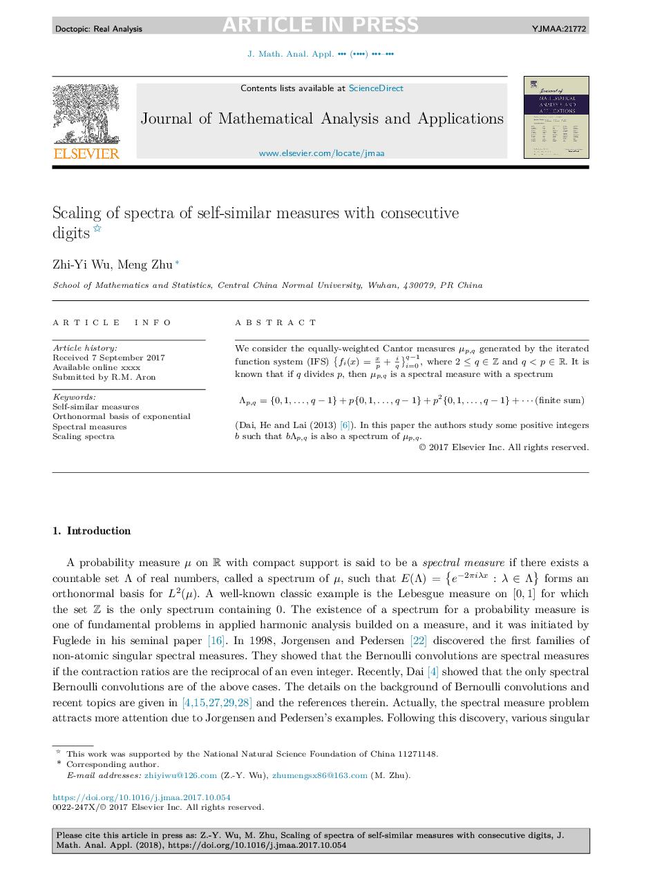 Scaling of spectra of self-similar measures with consecutive digits