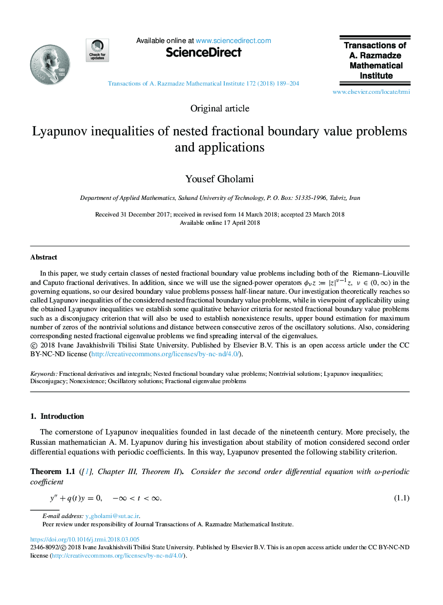 Lyapunov inequalities of nested fractional boundary value problems and applications