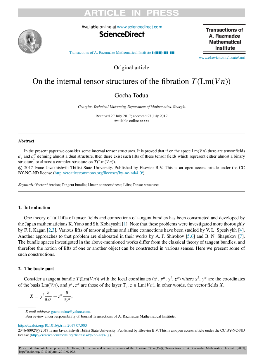 On the internal tensor structures of the fibration T(Lm(Vn))