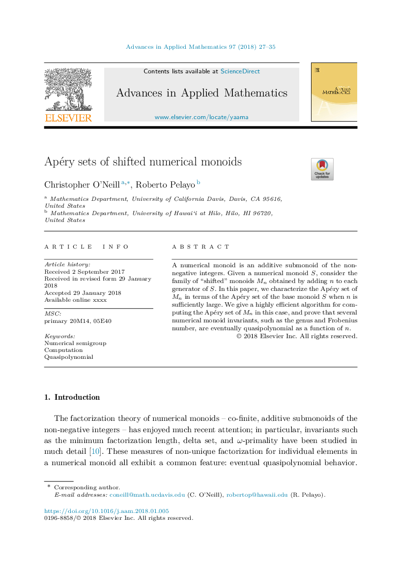 Apéry sets of shifted numerical monoids