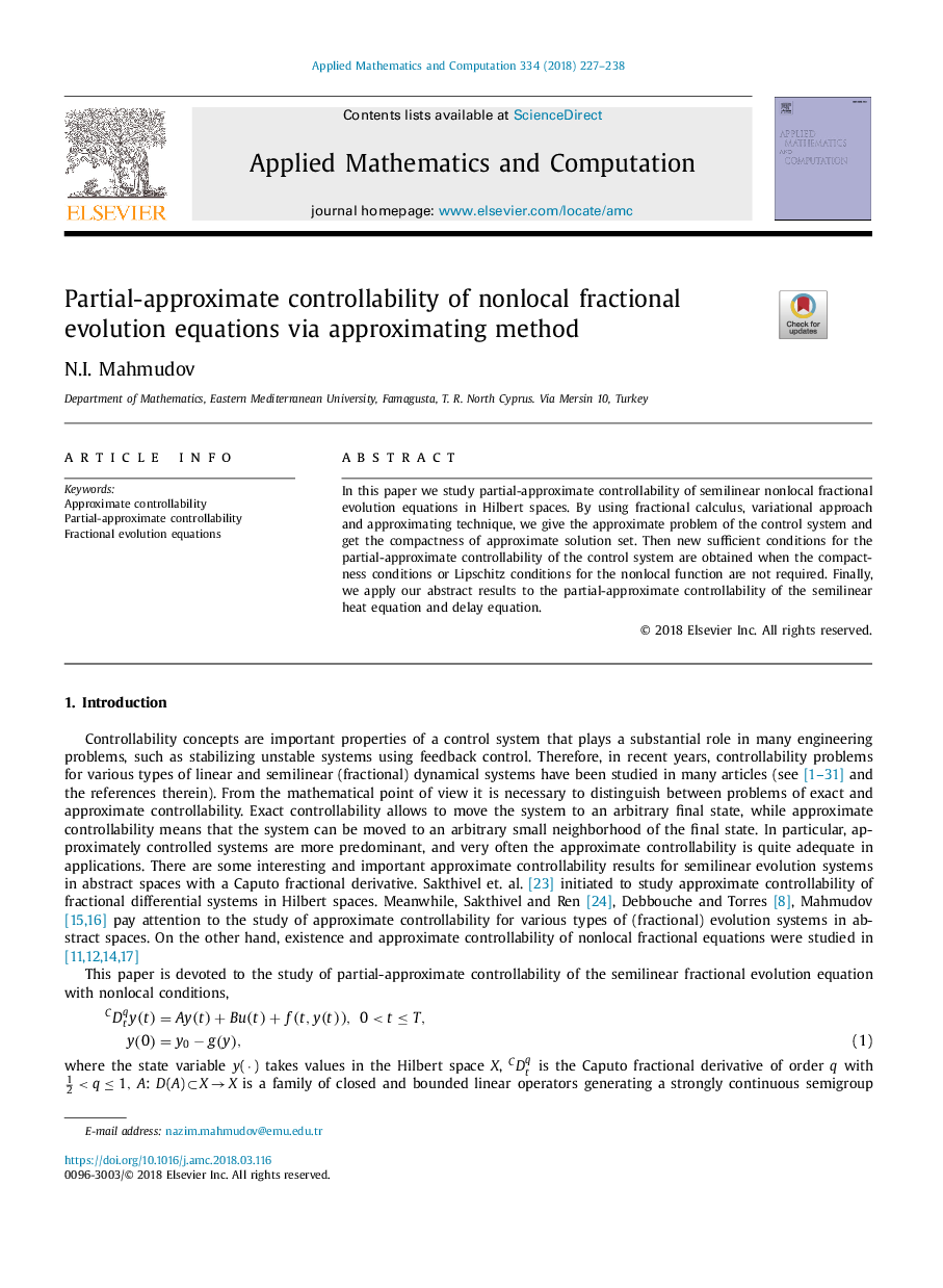 Partial-approximate controllability of nonlocal fractional evolution equations via approximating method