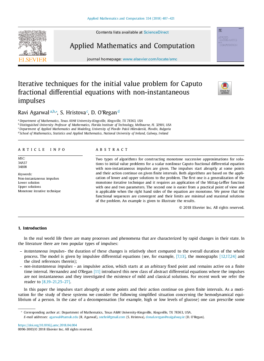 Iterative techniques for the initial value problem for Caputo fractional differential equations with non-instantaneous impulses