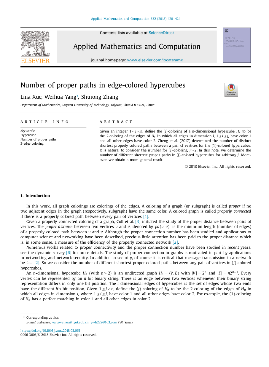 Number of proper paths in edge-colored hypercubes