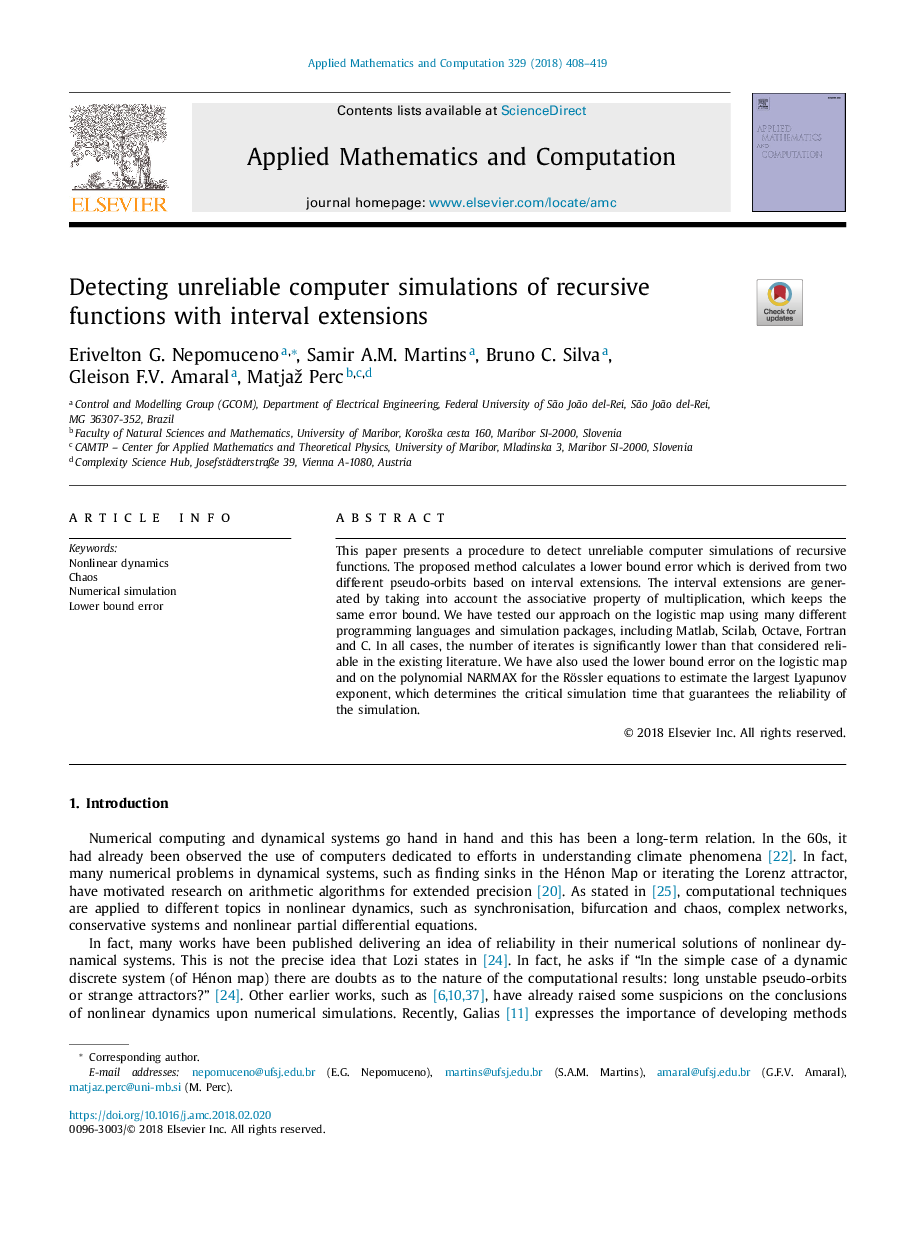 Detecting unreliable computer simulations of recursive functions with interval extensions