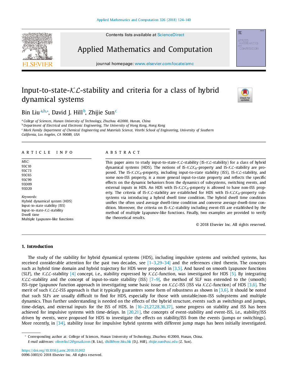 Input-to-state-KL-stability and criteria for a class of hybrid dynamical systems