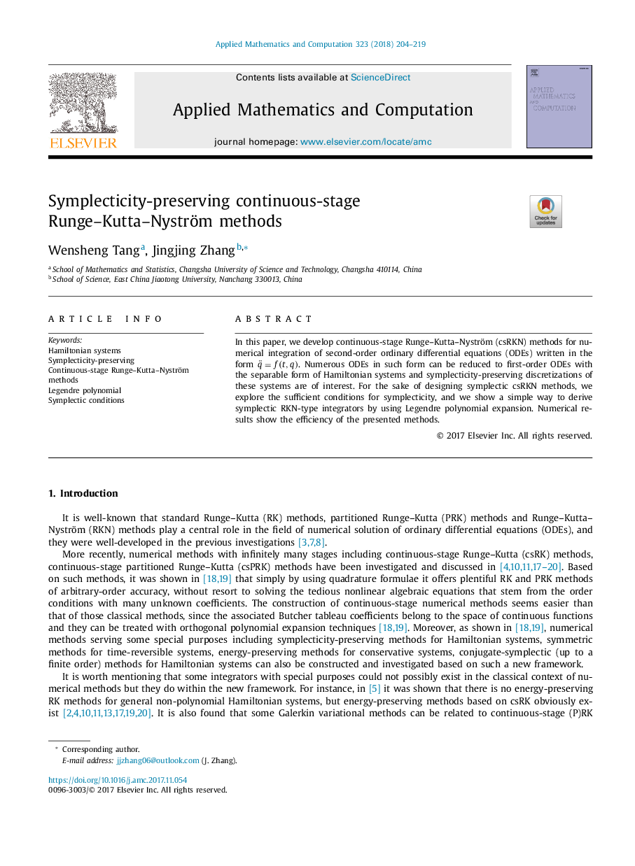 Symplecticity-preserving continuous-stage Runge-Kutta-Nyström methods