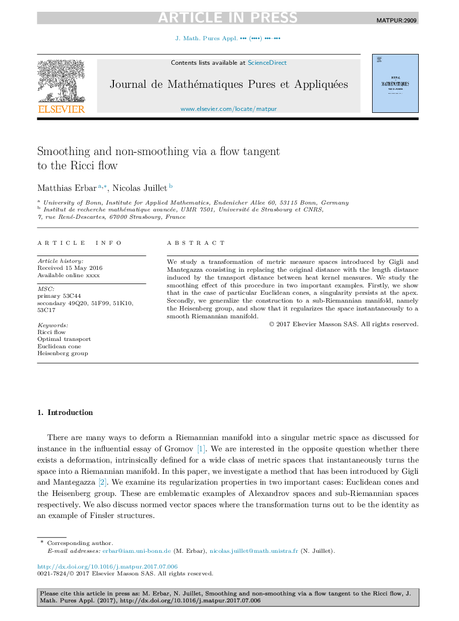 Smoothing and non-smoothing via a flow tangent to the Ricci flow